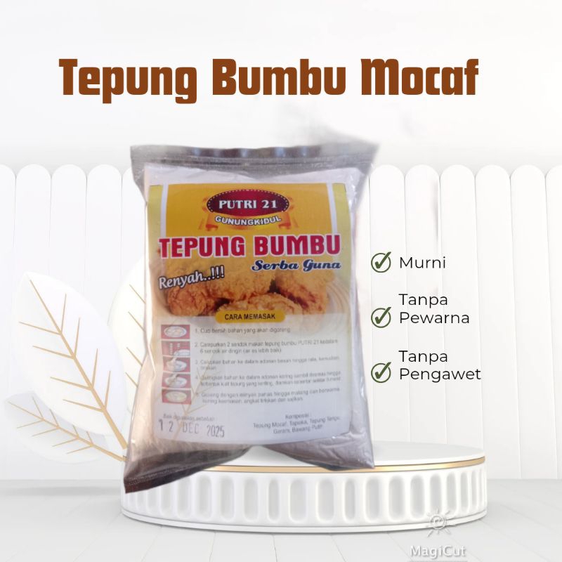 

Tepung Bumbu Mocaf Serba Guna Untuk Makanan