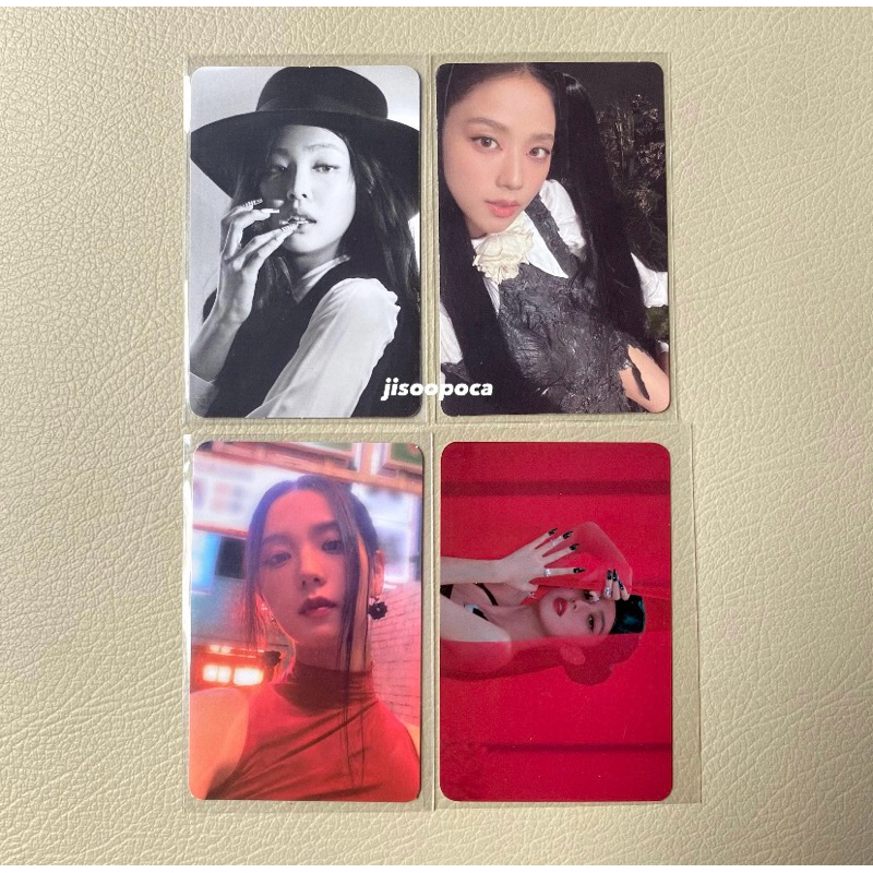 BLACKPINK JENNIE PHOTOCARD — CD the show theshow bnw black n white topi official