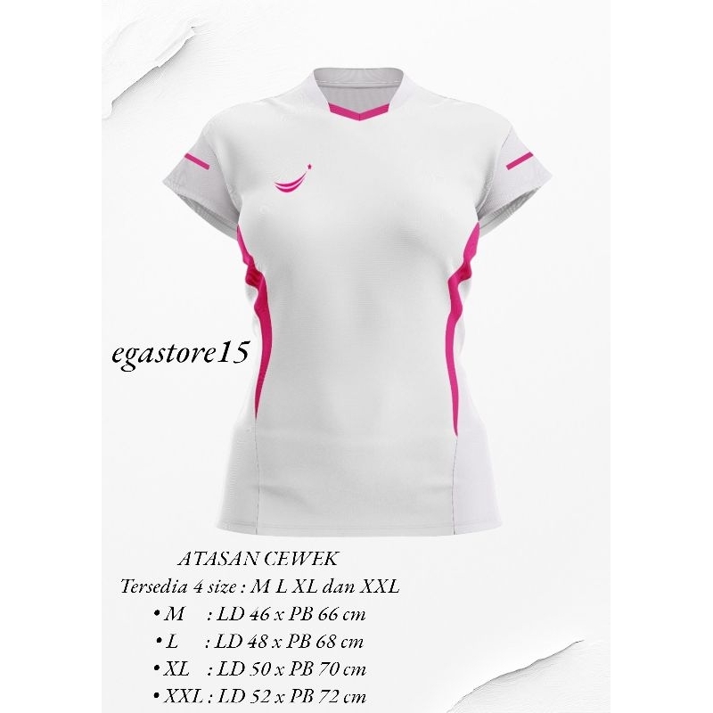 Baju Olahraga Wanita  Atasan senam Gym voli volly voly joging Run Running Cewe Cewek Kekinian Murah