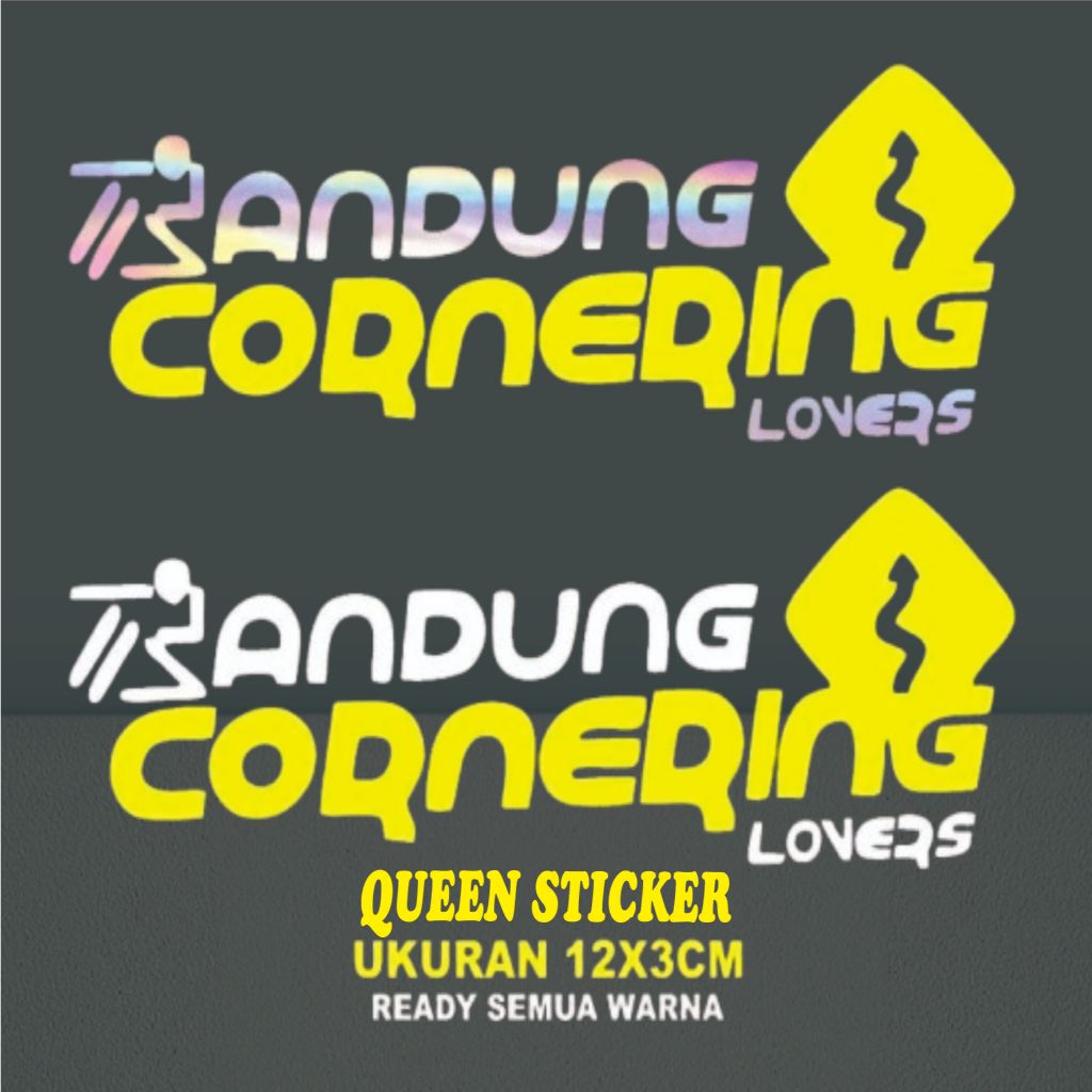 Sticker cutting Bandung Cornering Lovers Hight Quality All motor