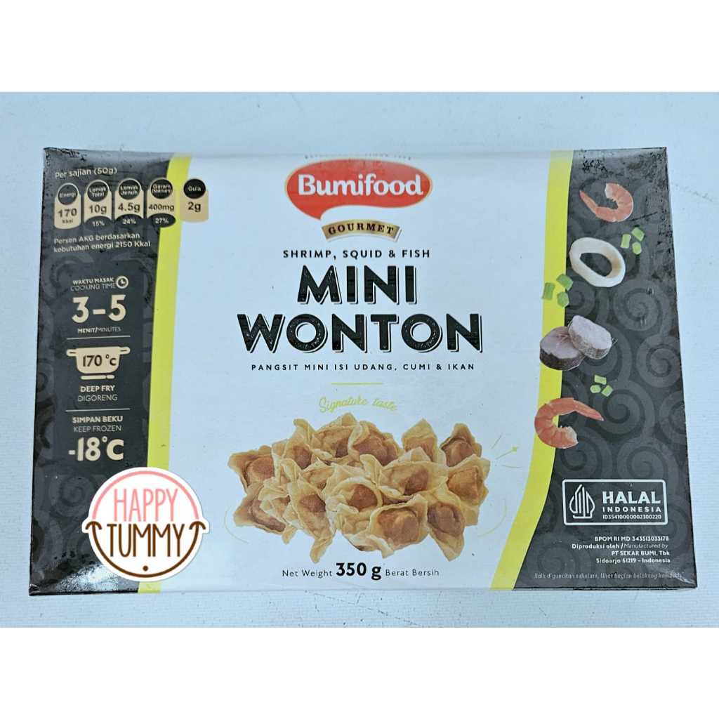 

Bumifood mini wonton 350gr frozen pangsit dumpling