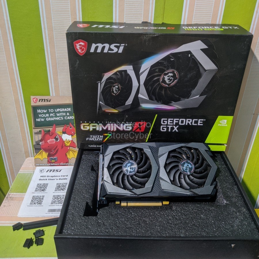 VGA MSI GAMING X GTX 1660 Ti 6GB DDR6 GTX1660Ti | GTX1660 Ti - GTX 1660 Ti FULLSET EX USER PEMAKAIAN