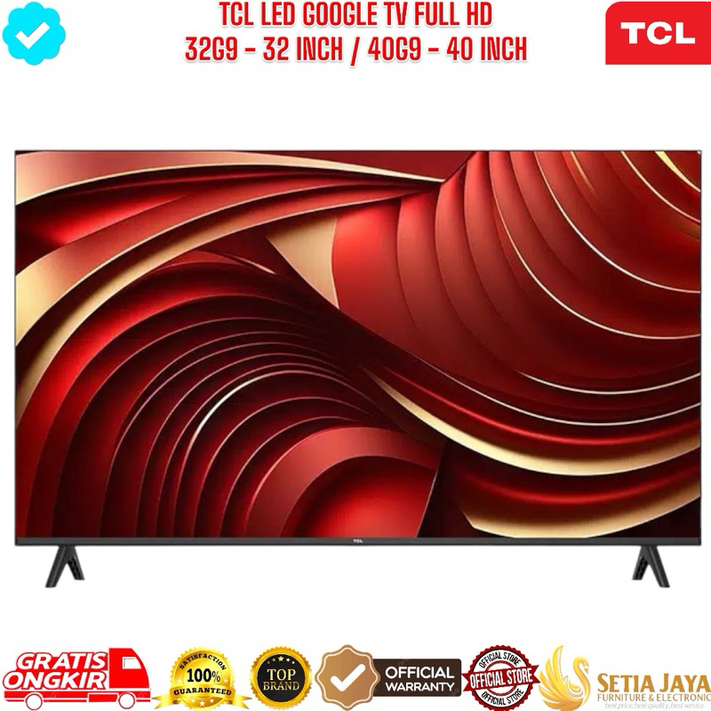 TCL GOOGLE TV 32 INCH FULL HD - TCL 32G9 - GOOGLE TV - ANDROID TV - SMART TV - DIGITAL TV