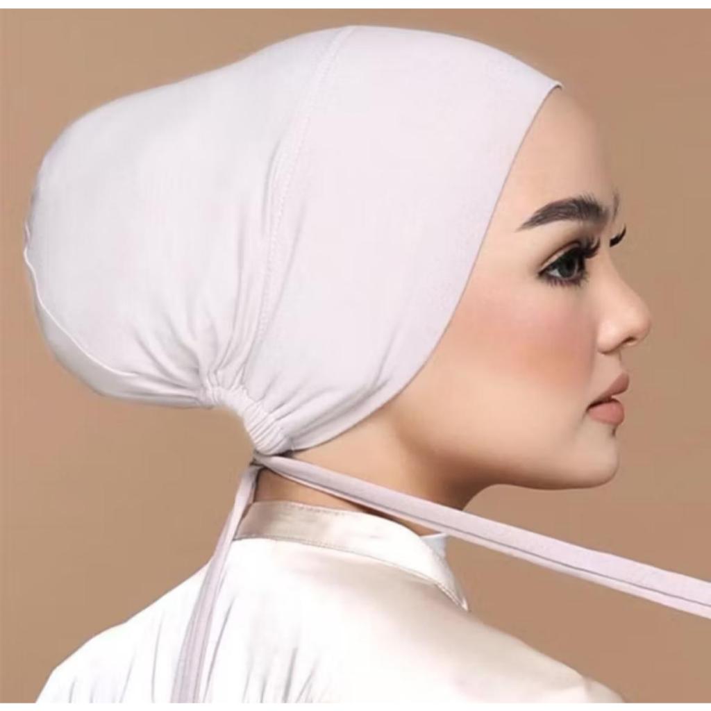 INNER RAYON MALAY UNIQLO DENGAN TALI CIPUT PREMIUM/CIPUT BANDANA/CIPUT ANTI GESER