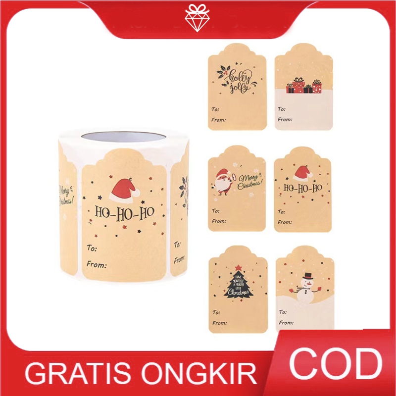 

Stiker Christmas - Tempelan Stiker Natal - Aksesoris Ucapan TAG109