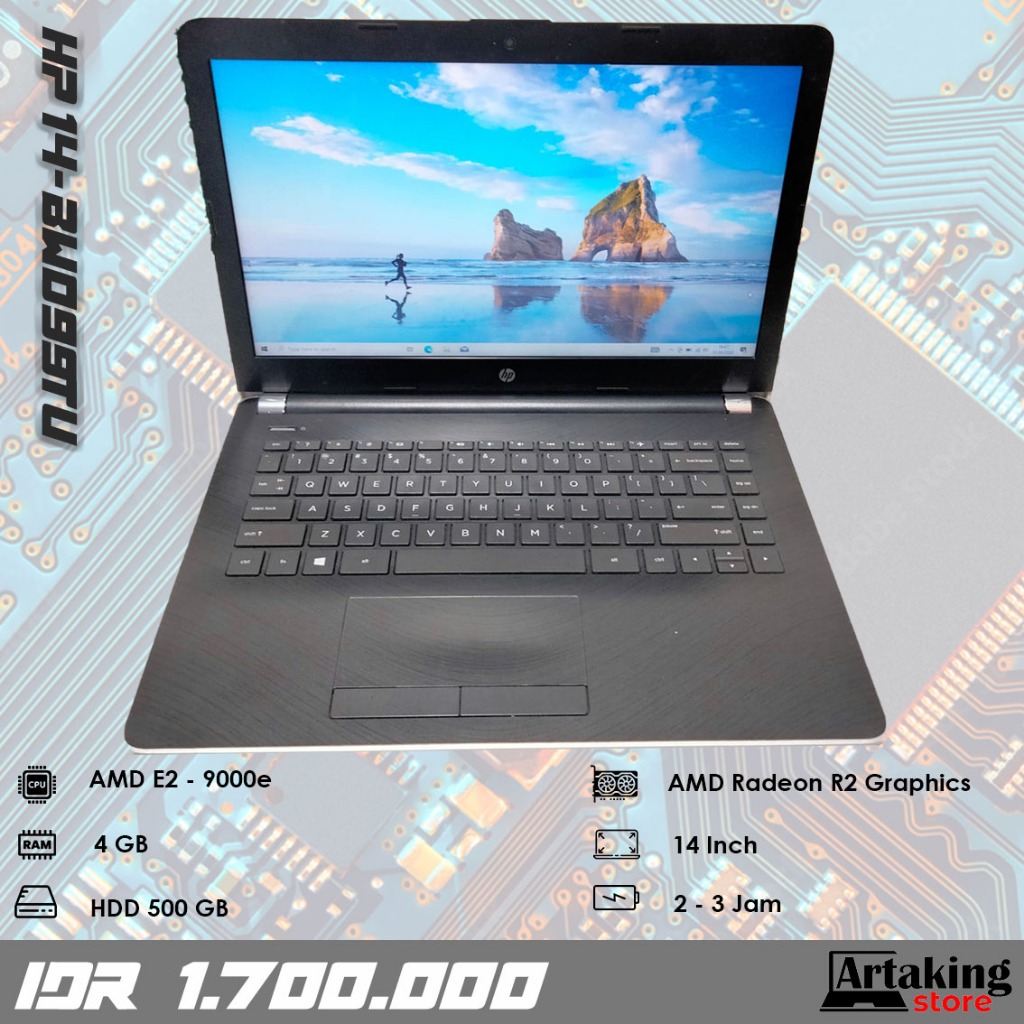 Hp 14-bw099TU - AMD E2 - Normal Siap Pakai