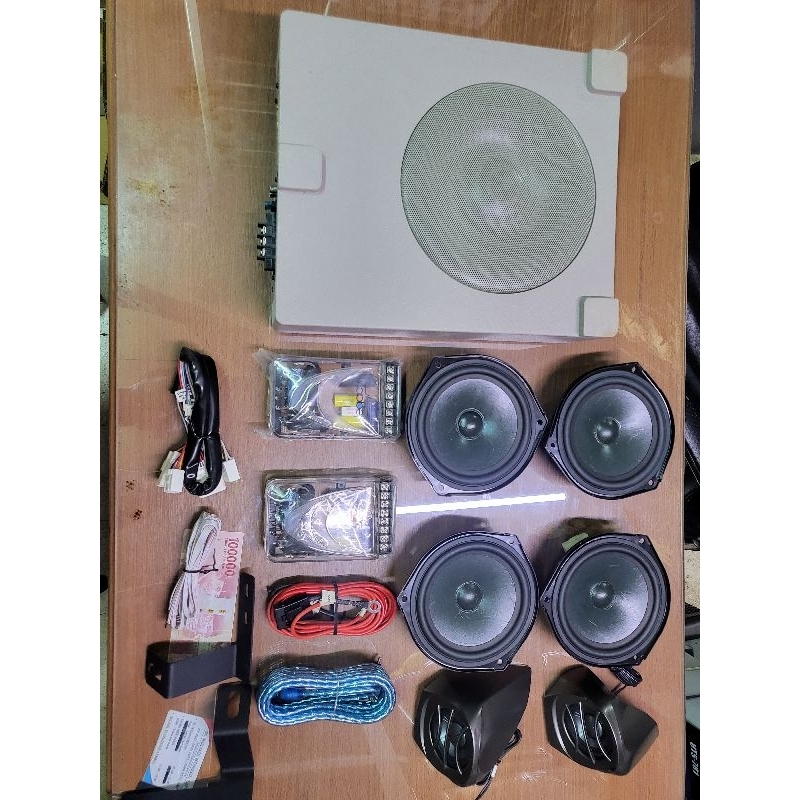 SPEAKER MOBIL SET LEGACY  LG 2568 SUDAH LENGKAP SUBWOOFER DAN TWEETER