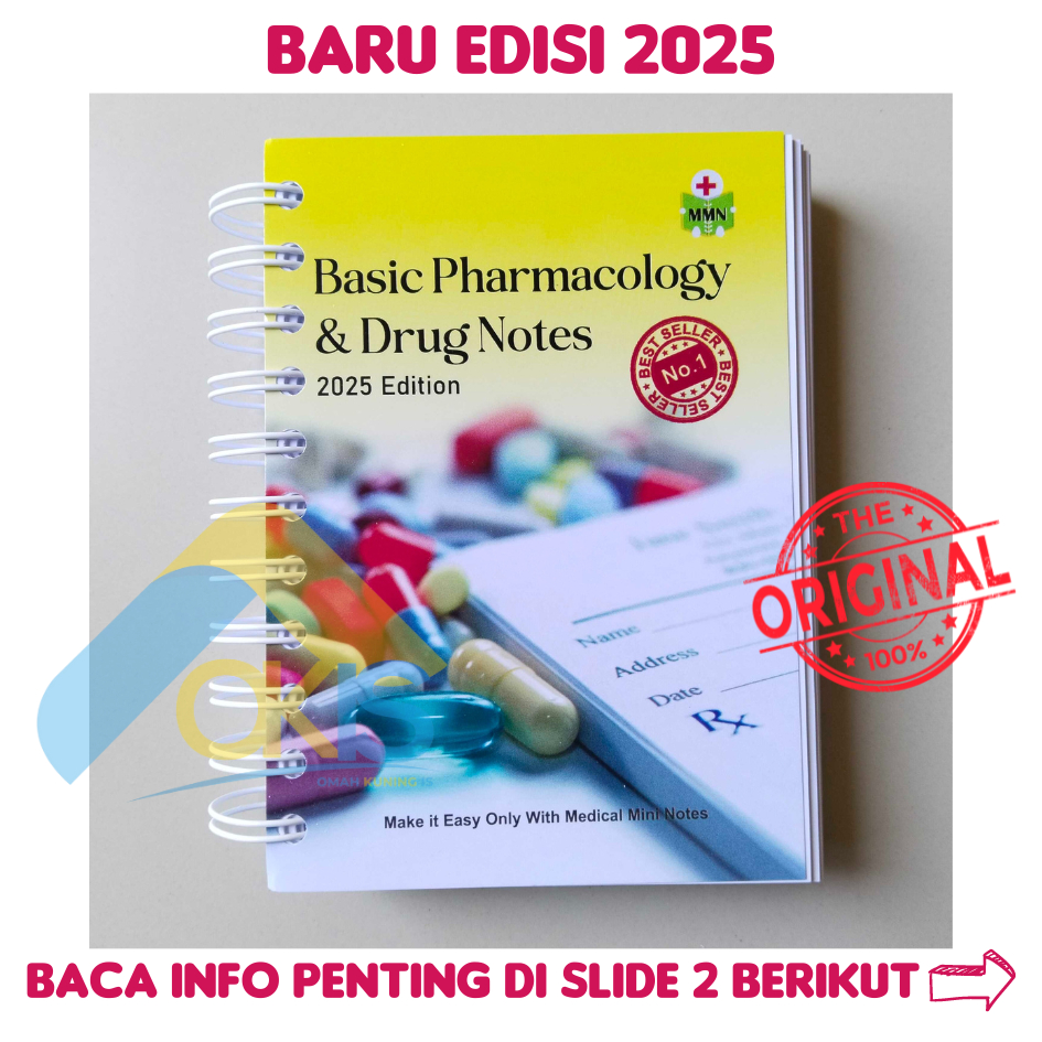 EDISI 2025 Basic Pharmacology and Drug Notes Original Update Buku Saku Farmakologi Medical Mini Note