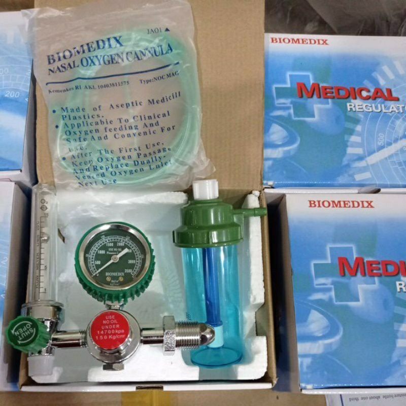 Regulator Oksigen Medis Biomedix -  Regulator Oxygen Biomedix