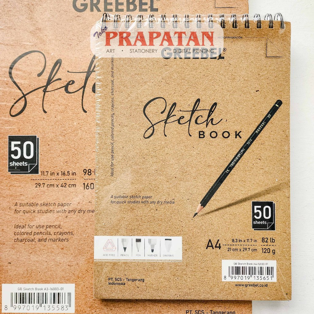 

Greebel Spiral Sketchbook A3-16003 | Buku Gambar