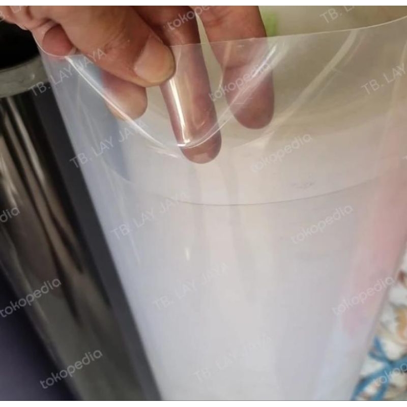 Fiber Pagar Polos Bening Per Meter Lebar 1Meter Tebal 0,6mm