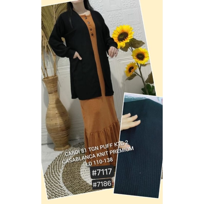 Cardigan hitam Aquila