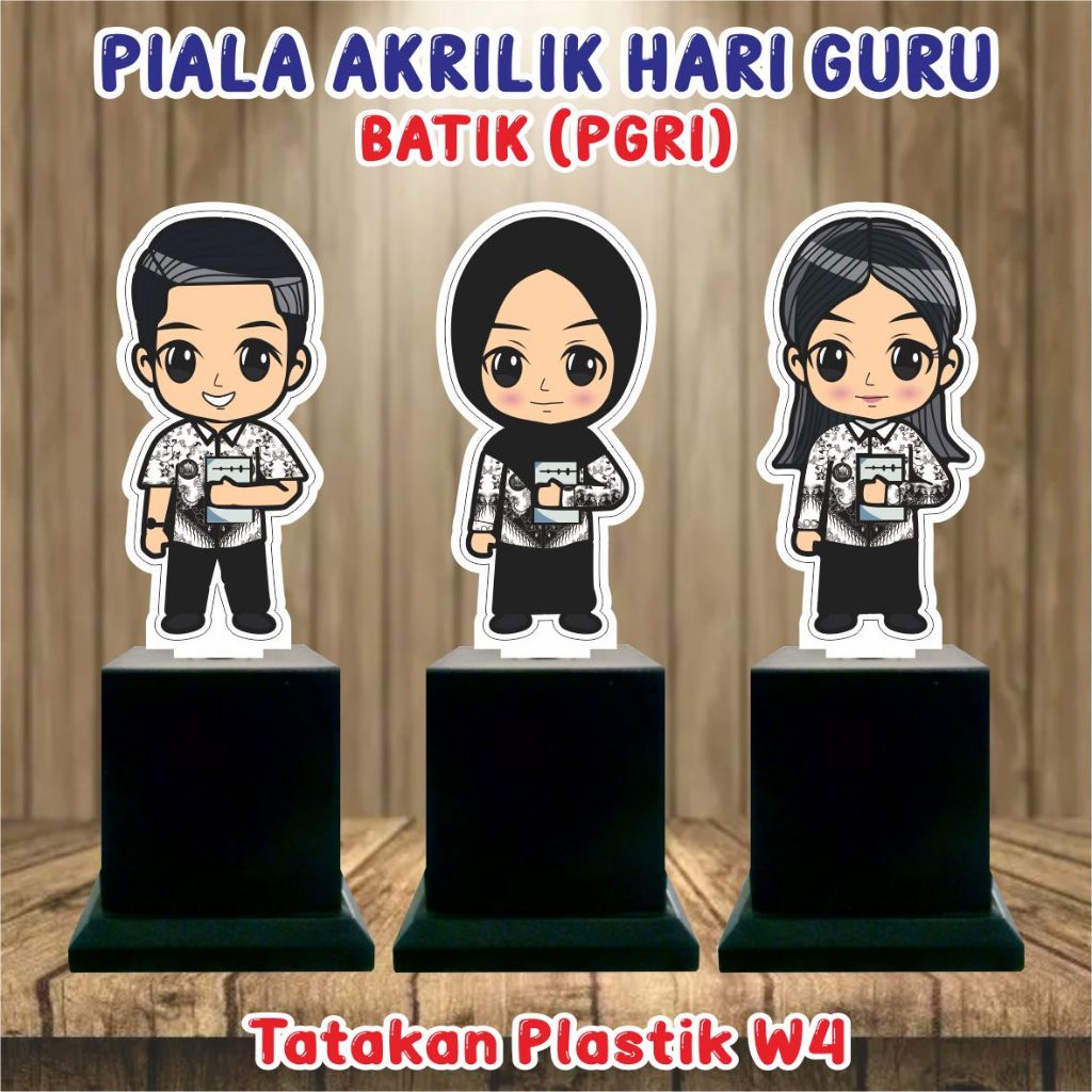 Piala Souvenir Hari Guru Nasional PNS/Piala Hari Guru Nasional/Piala Selamat Hari Guru/Happy Teacher