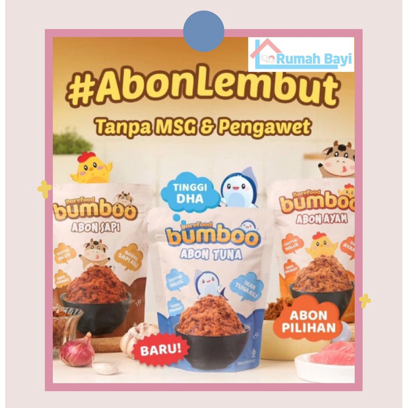 

BUMBOO Abon Asli Tekstur Lembut MPASI Si Kecil Sumber Protein Tanpa Pengawet Abos sapi / Abon tuna/ Abon ayam - Abon sapi