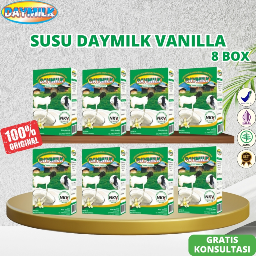 

Daymilk Vanilla 8 Box - Susu Kambing Etawa Mengatasi Sakit Lutut Nyeri Sendi Tulang Osteoporosis