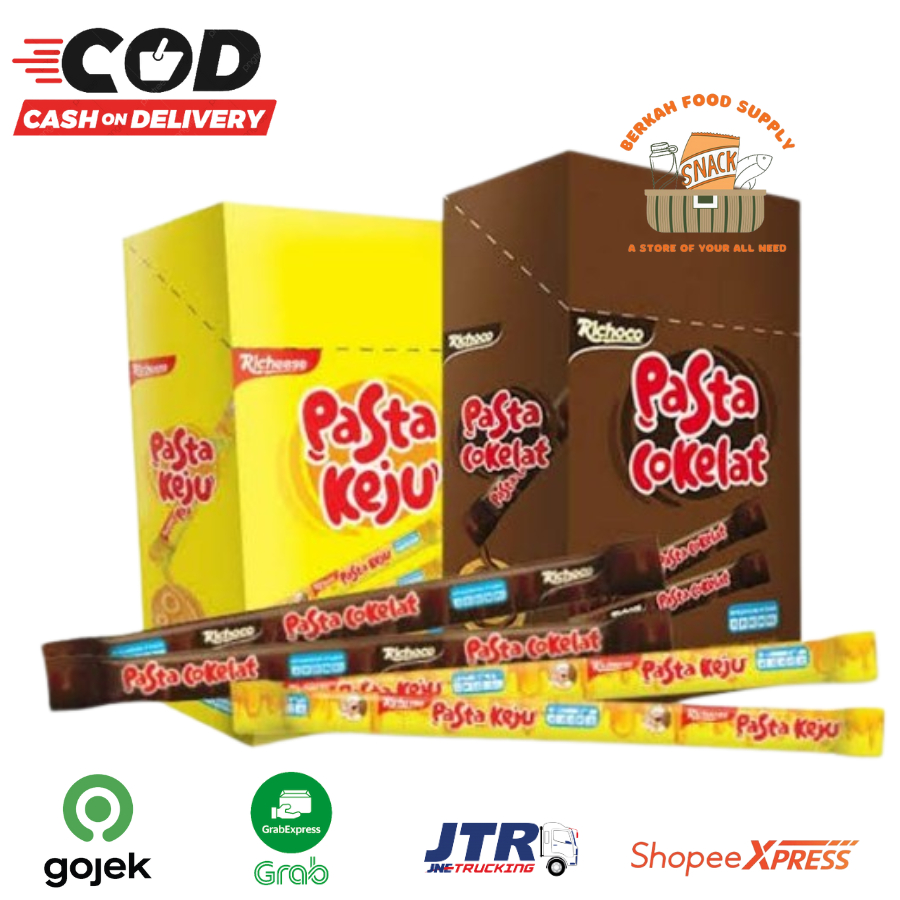 

[ BERKAH ] Nabati Pasta Box lsi 30 x 6gr Pasta Richeese Richoco Pasta Keju Pasta Cokelat Snack Cemilan Anak Murah Halal Snack Cemilan Anak Bukan Choyo Choyo Choki Choki