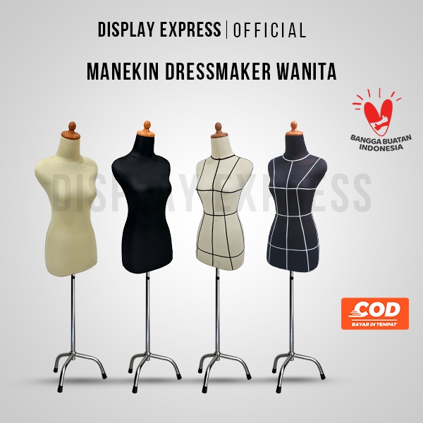 [ COD ] Manekin DressMaker Wanita PREMIUM / Patung Baju Wanita TEBAL Anti Peyot