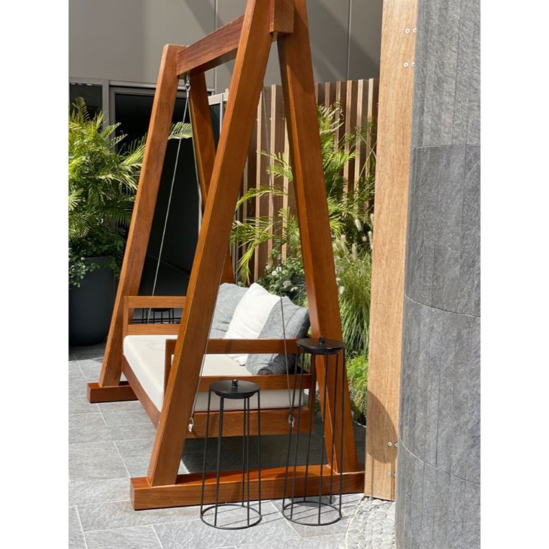 kursi ayunan kayu jati kursi ayunan bantalan kursi ayunan santai teras