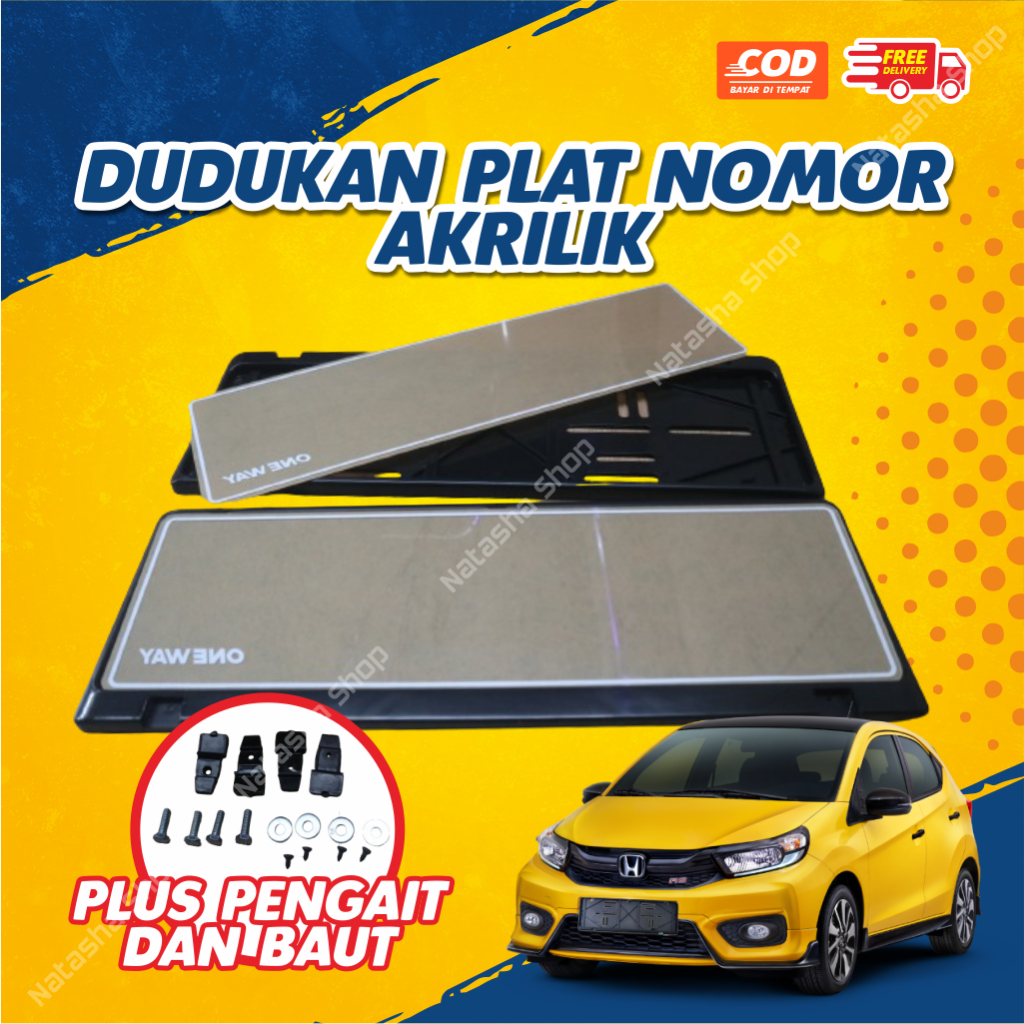 Dudukan Plat Nomor Mobil Tatakan Plat Nomor Cover Plat Nomor Mobil Universal Dudukan Plat Akrilik