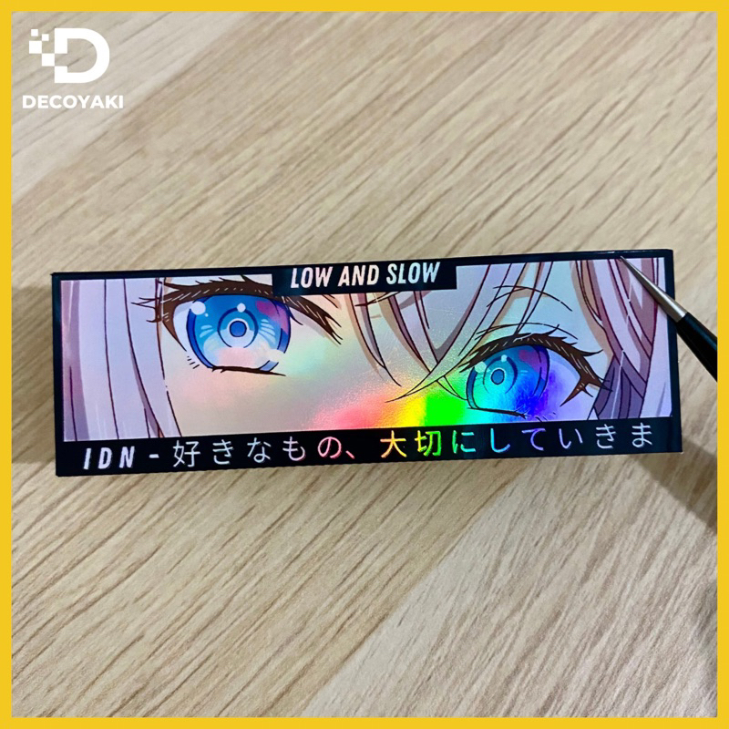 

Sticker Low And Slow Hologram Alya Anime Tokidoki Bosotto Russia-go de Dereru Tonari no Alya-san