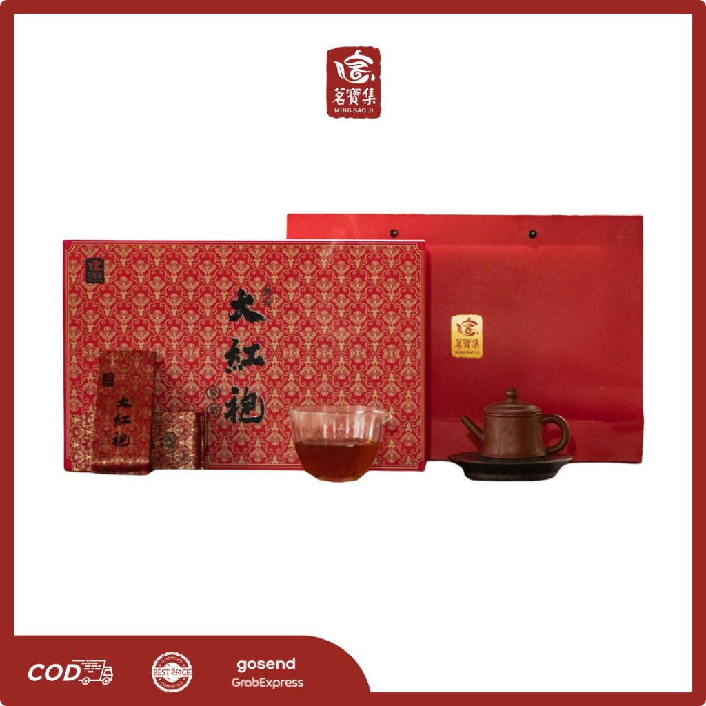 

MING BAO JI Chinese Tea C2032 Isi 30 Sachet Teh Da Hong Pao Daun Teh Bunga Aroma Wangi Teh China