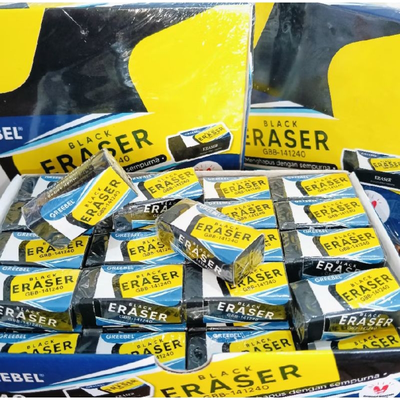 

Penghapus Hapusan Pensil Greebel Putih (GBW 120640/ ) 1pak isi 8 pcs Eraser Pensil Alat Tulis Sekolah
