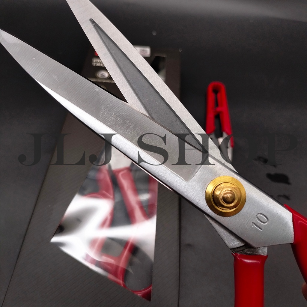 

HJK gunting pin potong bahan kain (tailor) ukuran 10" (1104 merah)