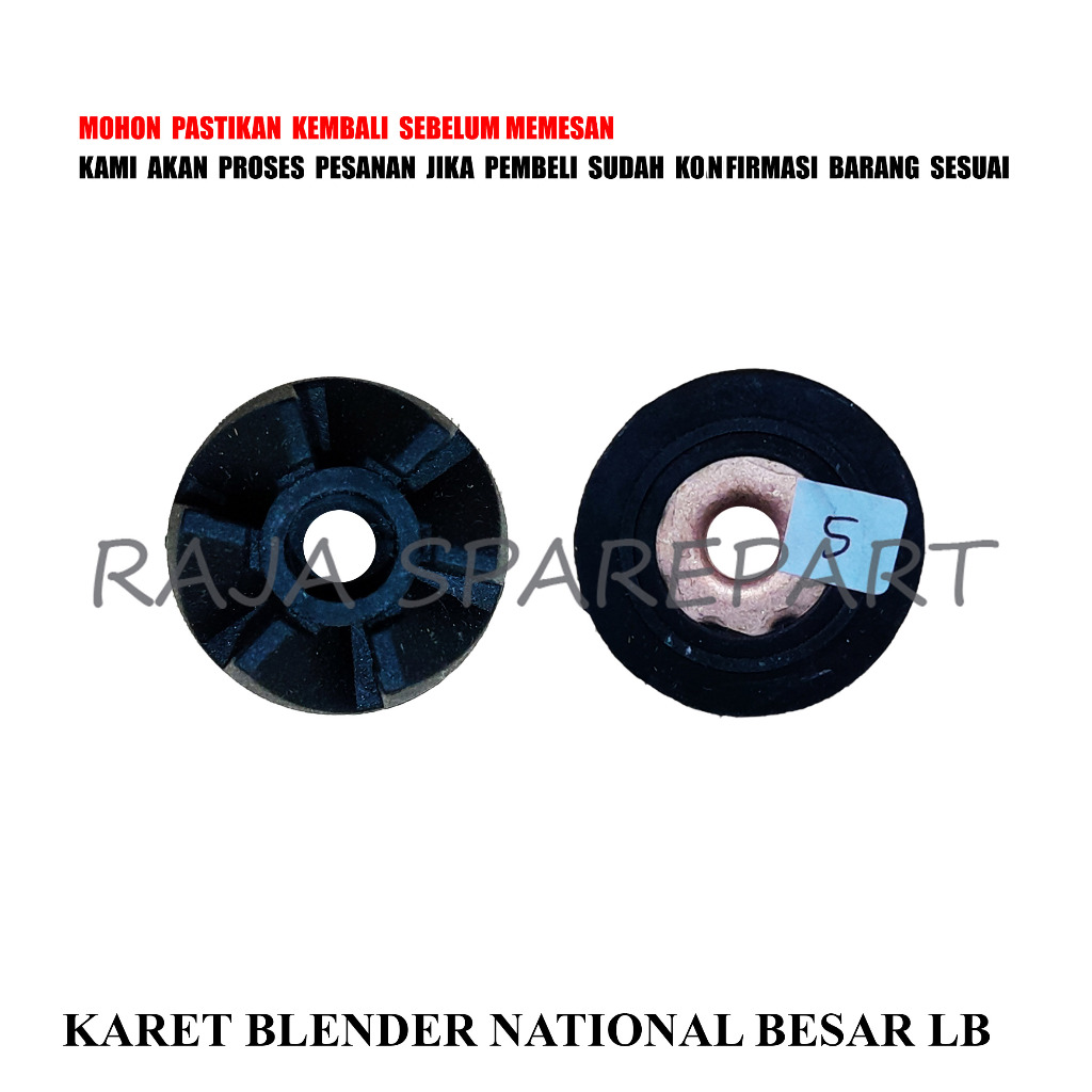 KB05 GIGI BLENDER KARET / GIGI KARET GEAR / KARET BLENDER NATIONAL BESAR LB