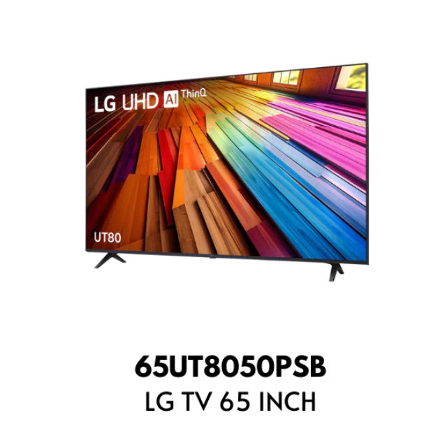 LG 65 Inch Smart TV 4K UHD AI UT80 65UT80 - 65UT8050PSB