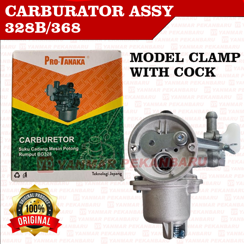 * 328 338 Carburator Assy Karburator Model Kran Mesin Potong Rumput 368 Pro Tanaka
