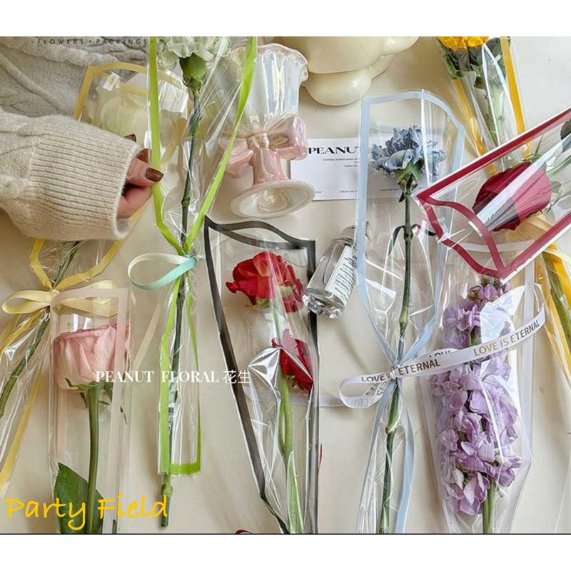 

[1PAK/50PCS] CSBKDZD Single flower bag bouquet wrapping paper / kertas bunga satuan bunga