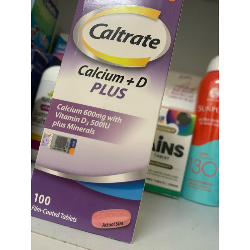 Caltrate Calcium 600 Plus / Calcium Health Supplement / Isi 100s (ungu)