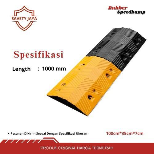 Premium  Speed Hump / Polisi Tidur Karet 1 Meter Tinggi 7 Cm