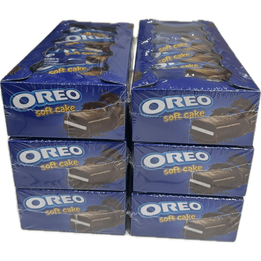 

OREO SOFTACAKE 6 BOX - kue oreo rasa cokelat dengan krim vanilla, snack, cemilan coklat cookies manis