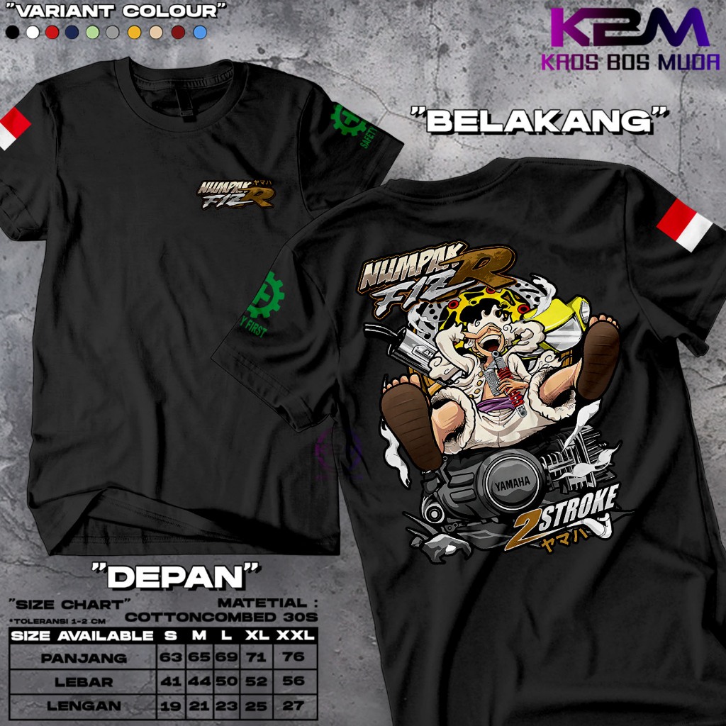 Kaos Numpak Yamaha Fiz R Fizr 2stroke 2 Stroke Distro | Kaos Distro Pria | Baju Kaos Pria | Kaos Pri