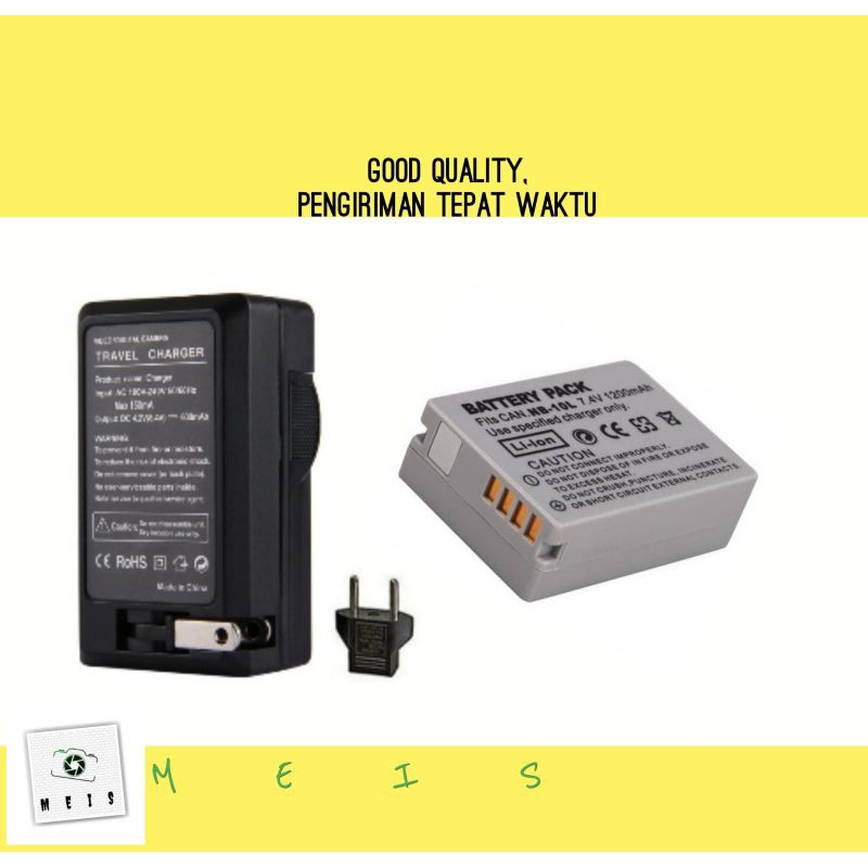 Baterai & Charger Kamera Canon for NB-10L - batre casan