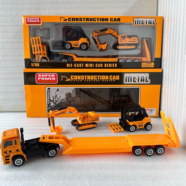 Diskon sd 4 DIE CAST MINI CAR SERIES CONTRUCTION  EXCAVATOR  BULDOZER BAHAN METAL