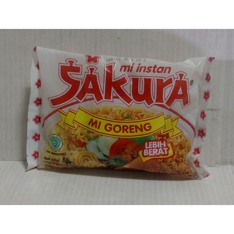 

Mie Goreng Sakura 60gram harga 1-5pcs