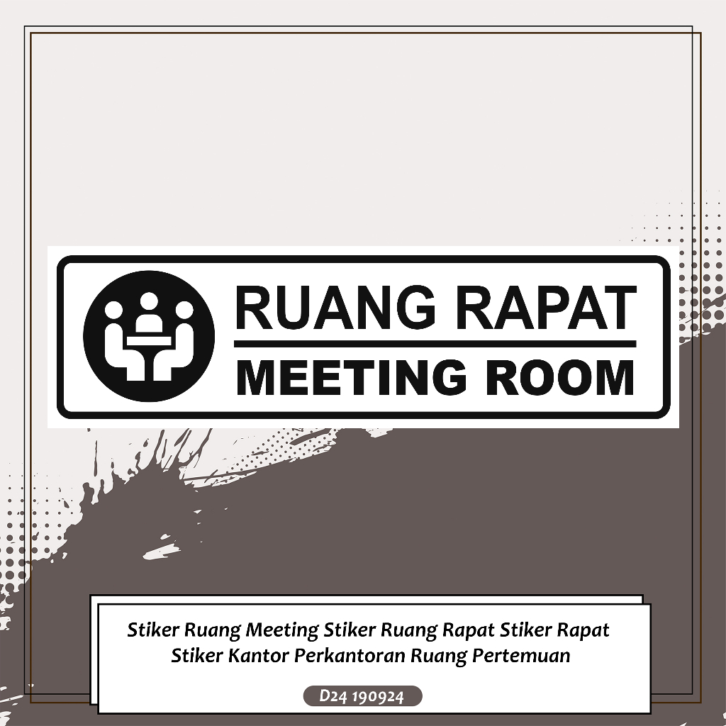 

Stiker Ruang Meeting Stiker Ruang Rapat Stiker Rapat Stiker Kantor Perkantoran Ruang Pertemuan