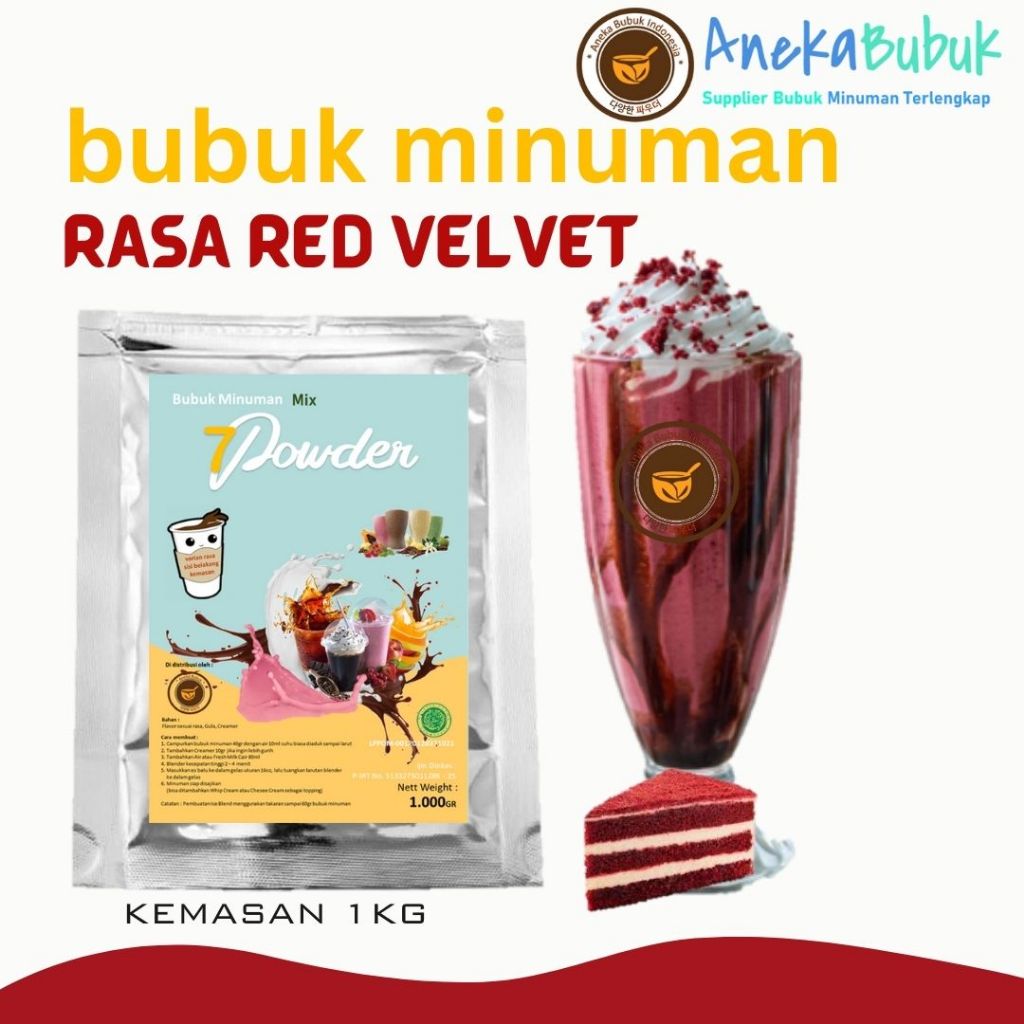 

Red Velvet Powder 1 Kg / Bubuk Red Velvet 1 Kg / Bubuk Minuman Red Velvet 1 Kg / Bubuk Redvelvet