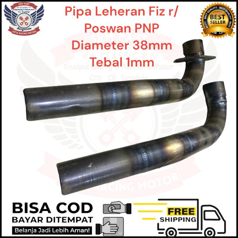 Leher Knalpot Fizr Kompetisi road race 116/125 Pipa Leheran exhaust Fiz r Force1 Poswan
