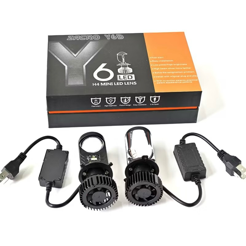 Lampu Led H4 Projector Mobil Motor Mini Projector  Y6D H4 50W Super Terang