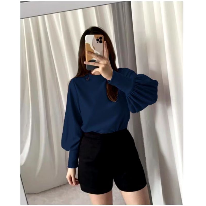 Blouse balonix tangan ngembang / Blouse lengan panjang
