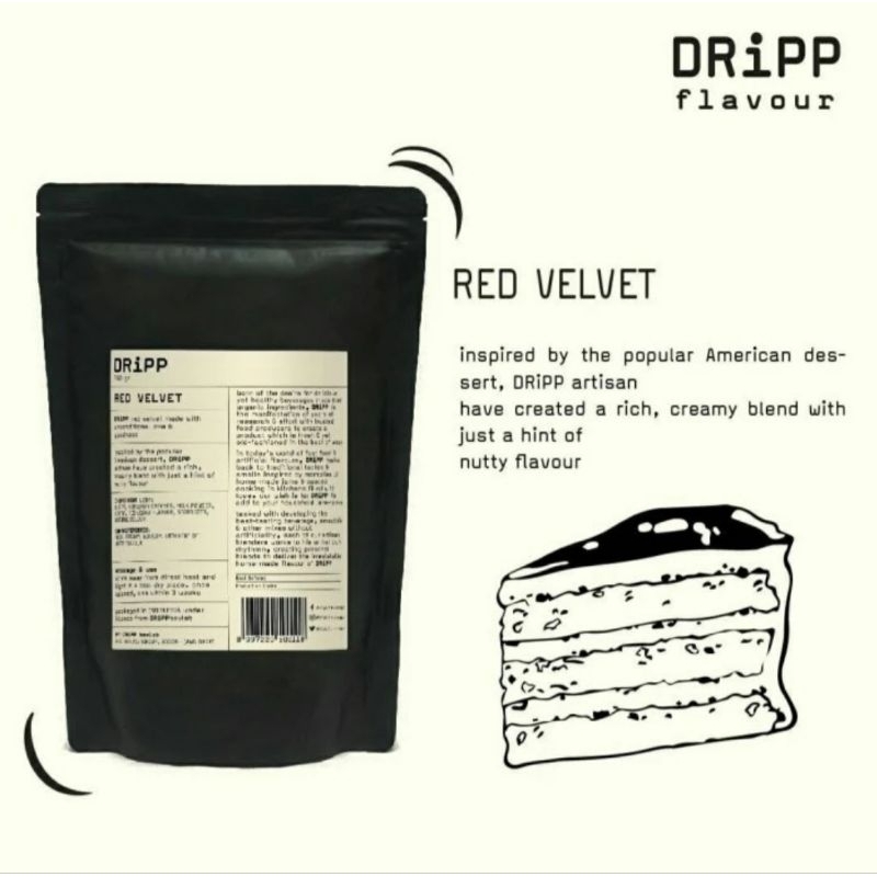 

Dripp red velvet powder