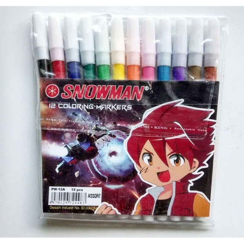 

Spidol Snowman 12 warna