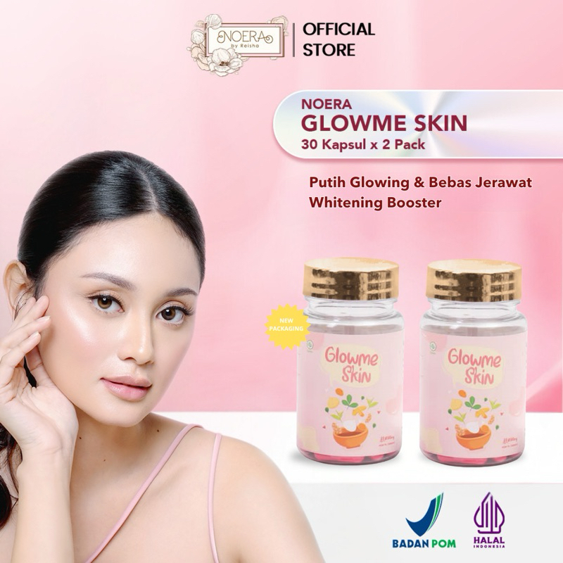 Noera Paket 2 Box Whitening Capsule |Noera Glow Me Skin | Pil Pemutih Kulit | Kapsul Pemutih Kulit |