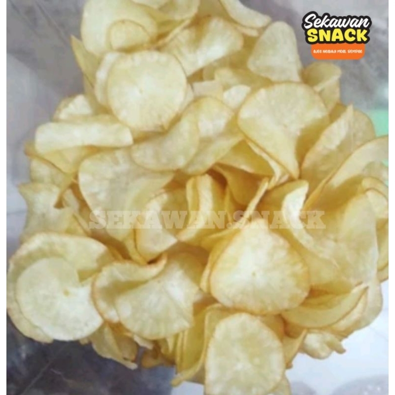 

Keripik Singkong Asin Gurih Renyah Kemasan 250gram-500gram-1Kg-2Kg|SEKAWAN.SNACK