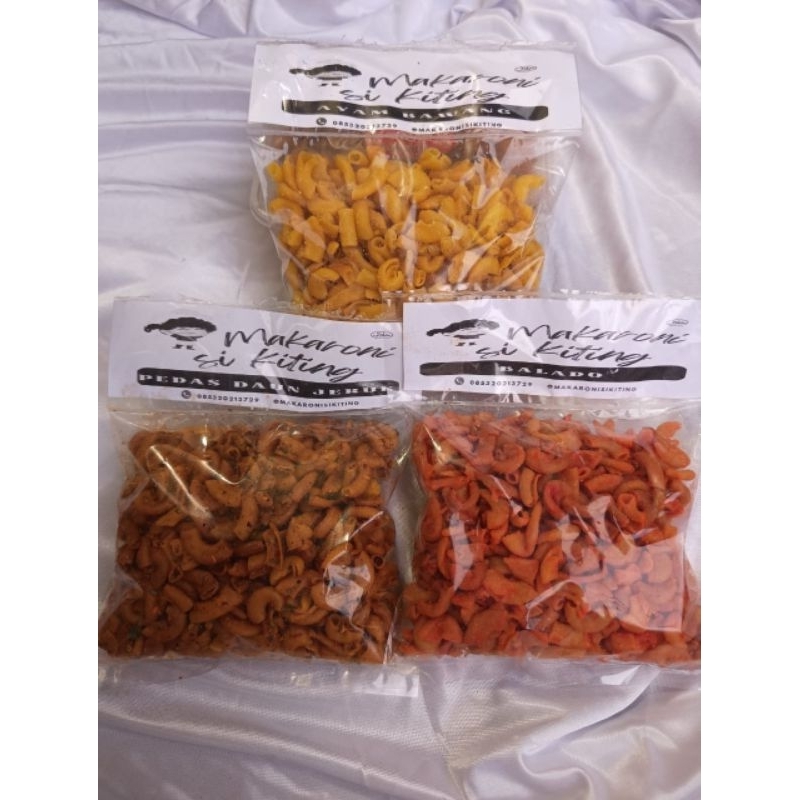 

Paket Bundling Makaroni 3 Rasa termurah(Pedas daun jeruk, balado, original)