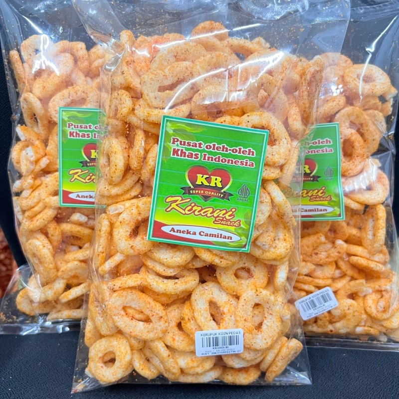 

KERUPUK KOIN PEDAS KERUPUK RING EXTRA PEDAS