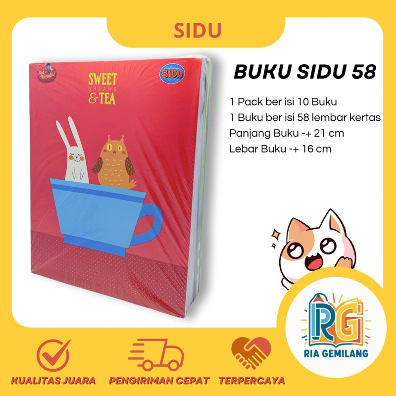 

BUKU SINAR DUNIA (SIDU) ISI 58 - BUKU TULIS SEKOLAH